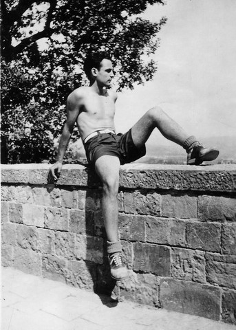 Alfred de Grazia 1938 above Florence