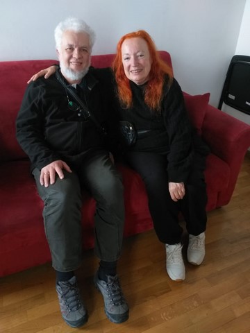 Anne-Marie de Grazia avec Piotr