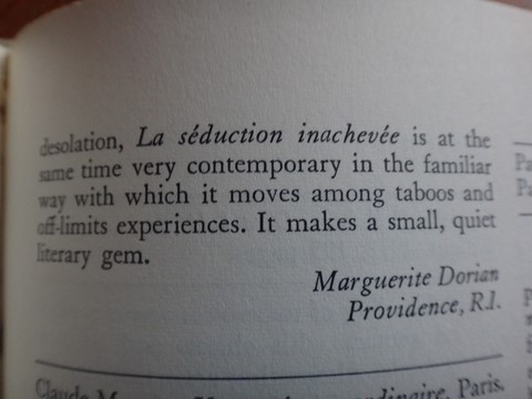 books aborad university of oklahoma anne marie de grazia marguerite dorian autumn 1973