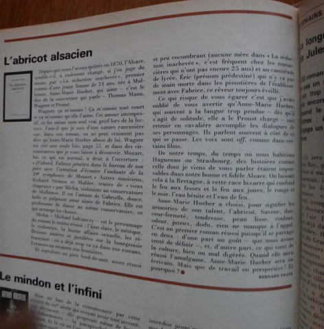 magazine le point anne-marie de grazia bernard franck 23 octobre 1972