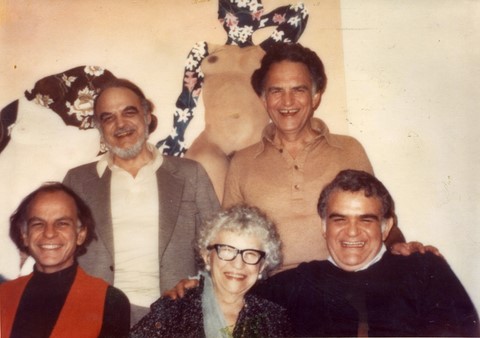edward de grazia, alfred de grazia, sebastian de grazia victor de grazia, surrounding their mother Catherine nee Lupo