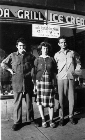Victor de Grazia, age 14, Jill de Grazia, Edward de Grazia, 1943