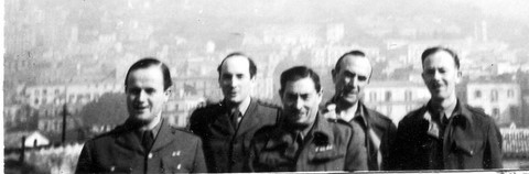 Major Ian Greenlees, 1st left