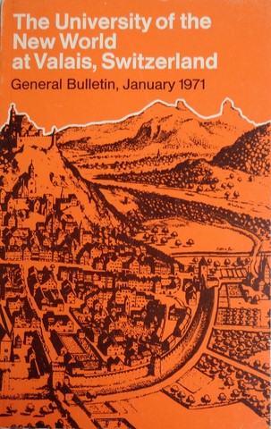 université du nouveau monde sion valais 1971 alfred de grazia